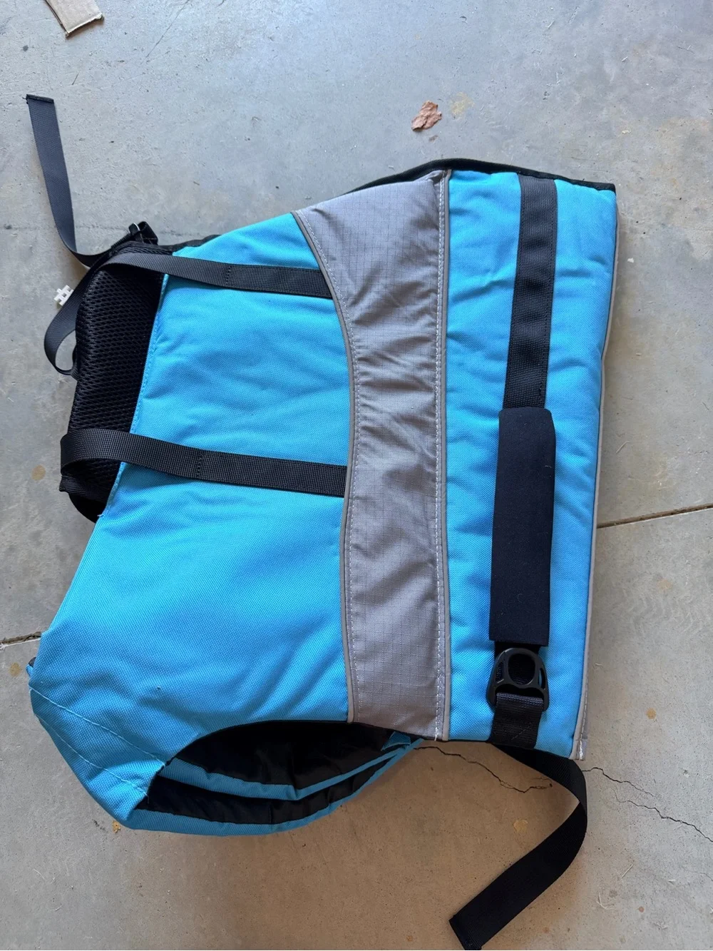 Pet Life Jacket XL in Light Blue and Gray - Unbranded